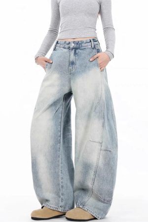 New Style Trends - Cloud Fade Panel Edgy Jeans - Outfit Ideas