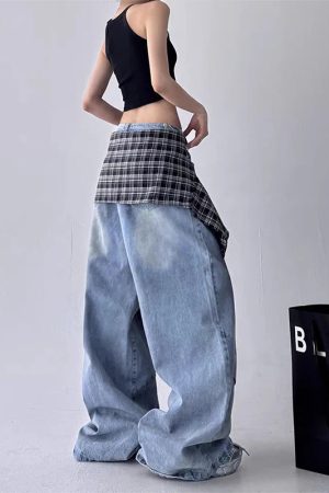 New Style Trends - Cloudline Pocket Flare Edgy Y2k Jeans - Outfit Ideas