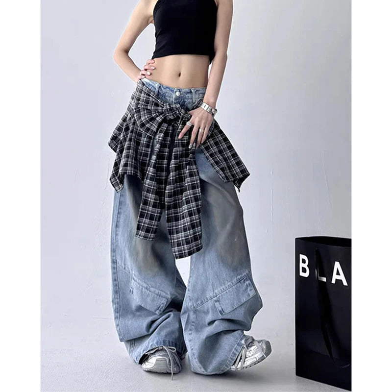 New Style Trends - Cloudline Pocket Flare Edgy Y2k Jeans - Outfit Ideas