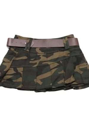New Style Trends - Combat Cutie Y2k Pleated Mini Skirt - Outfit Ideas