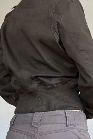 New Style Trends - Combat Stitch Zip Y2k Jacket - Outfit Ideas