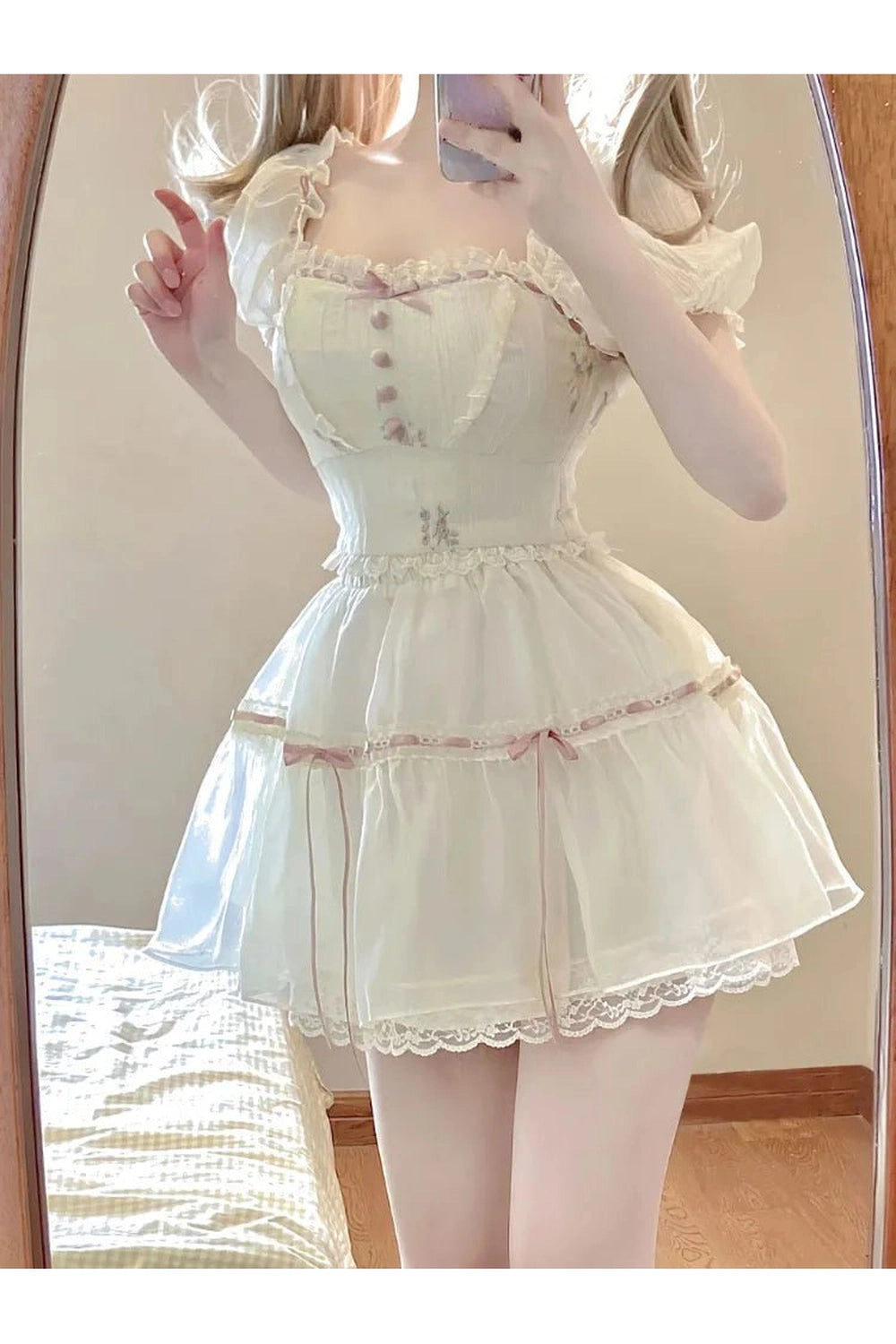 New Style Trends - Coquette 2-Piece Summer Dress Outfit Set - Outfit Ideas