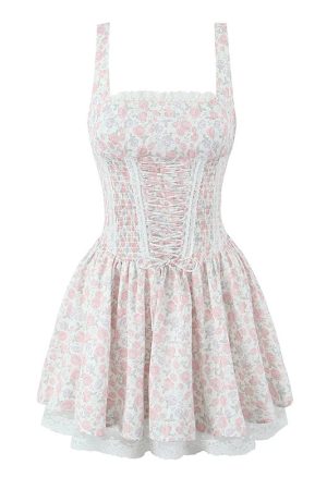 New Style Trends - Coquette Blush Garden Corset Dress - Outfit Ideas