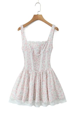 New Style Trends - Coquette Blush Garden Corset Dress - Outfit Ideas