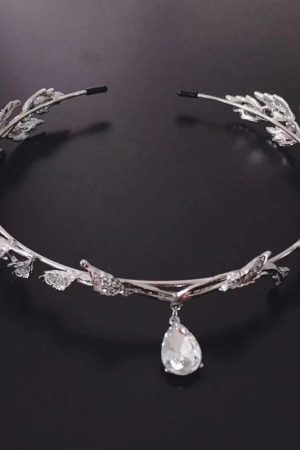 New Style Trends - Coquette Bride Forehead Crystal Tiara - Outfit Ideas