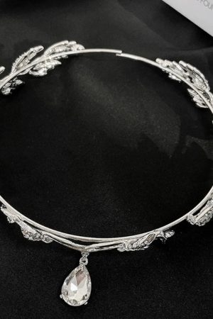 New Style Trends - Coquette Bride Forehead Crystal Tiara - Outfit Ideas