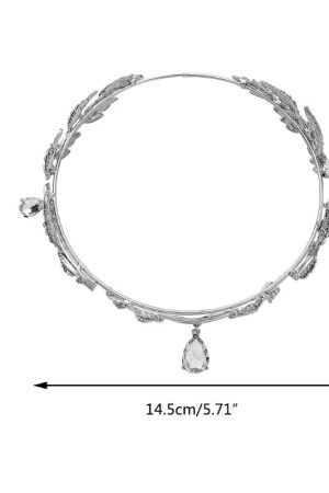 New Style Trends - Coquette Bride Forehead Crystal Tiara - Outfit Ideas