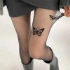 New Style Trends - Coquette Butterfly Silk Tights - Outfit Ideas