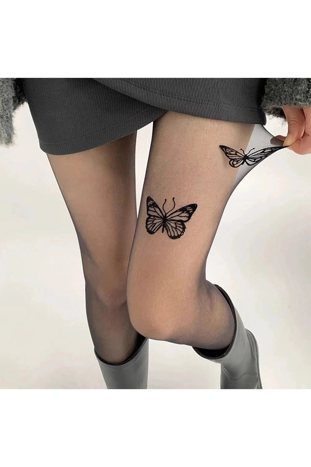 New Style Trends - Coquette Butterfly Silk Tights - Outfit Ideas