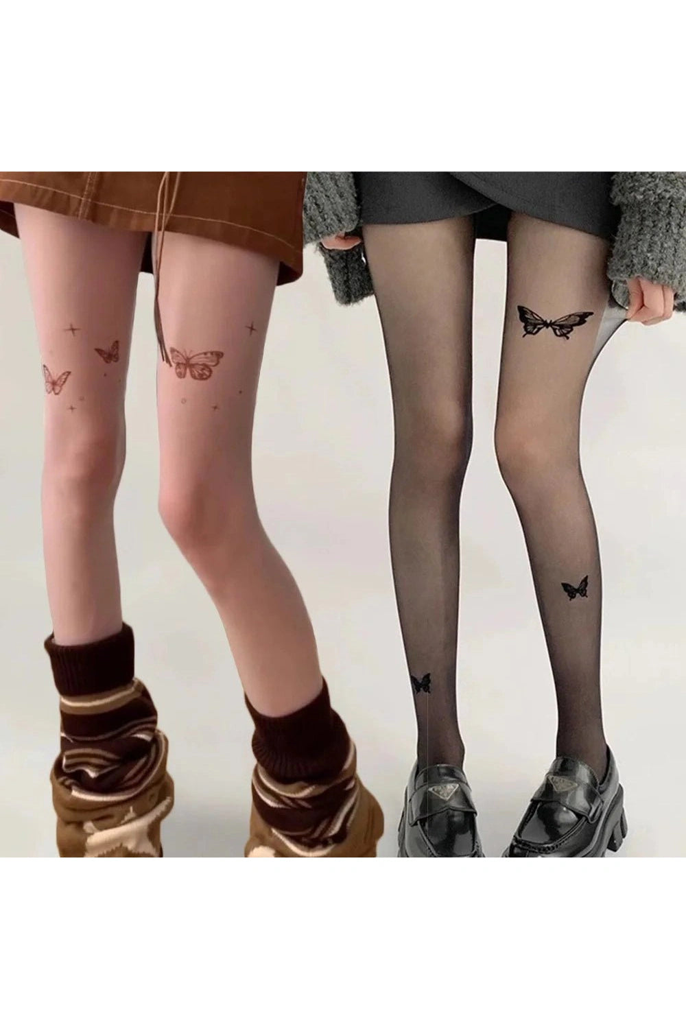 New Style Trends - Coquette Butterfly Silk Tights - Outfit Ideas