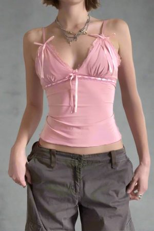 New Style Trends - Coquette Candy Bow Top - Outfit Ideas