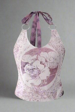 New Style Trends - Coquette Charm Scarf Halter Top - Outfit Ideas