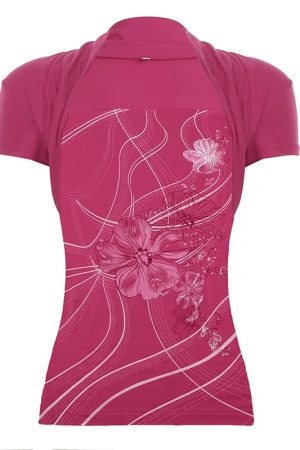 New Style Trends - Coquette Cherry Bloom Y2K Top - Outfit Ideas