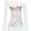 New Style Trends - Coquette Dreamy Corset Illusion Off-Shoulder Top - Outfit Ideas