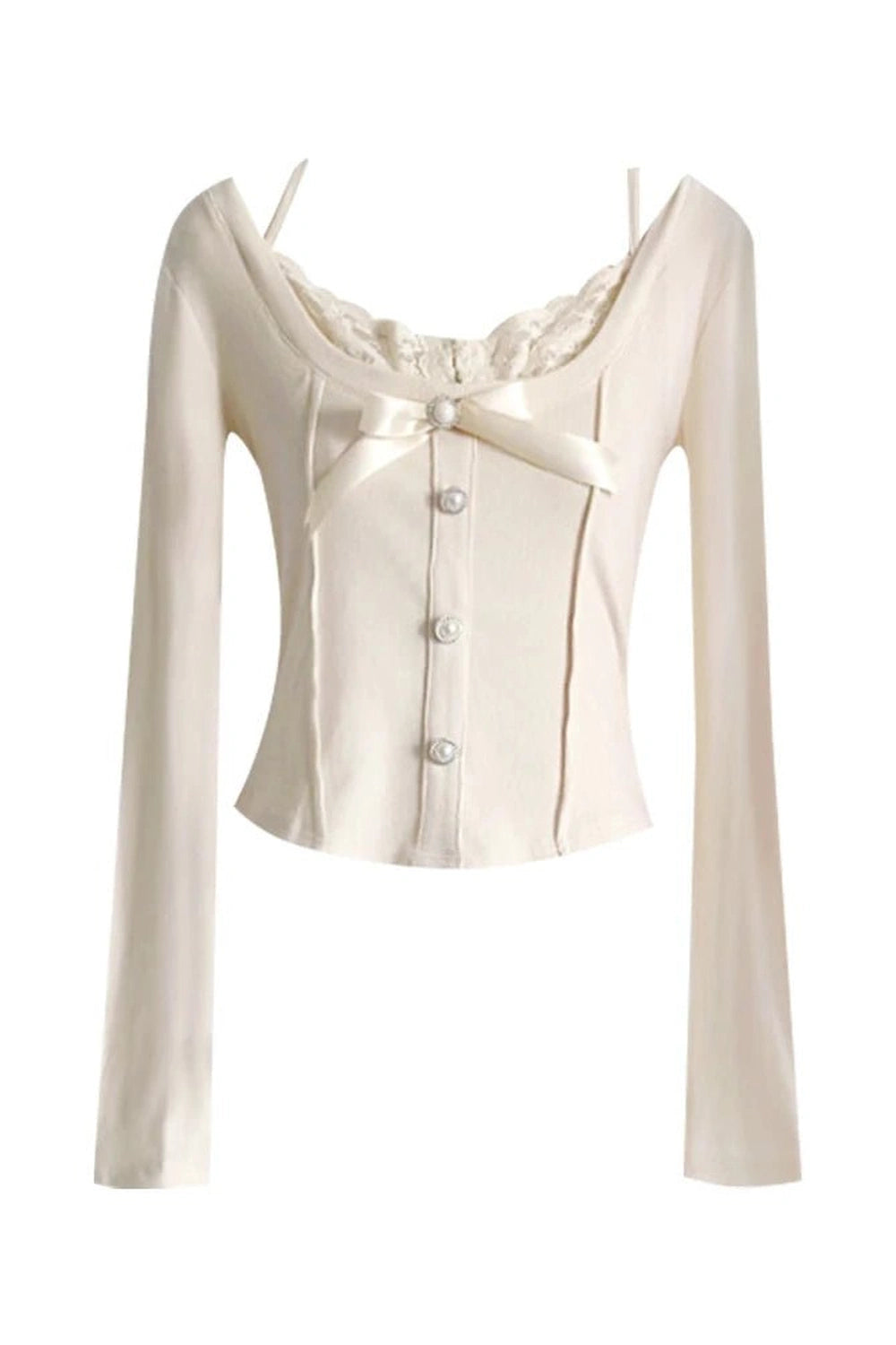 New Style Trends - Coquette Elegant Bow Button-Up Blouse - Outfit Ideas
