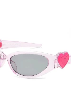 New Style Trends - Coquette Heartcore Pink Sunglasses - Outfit Ideas