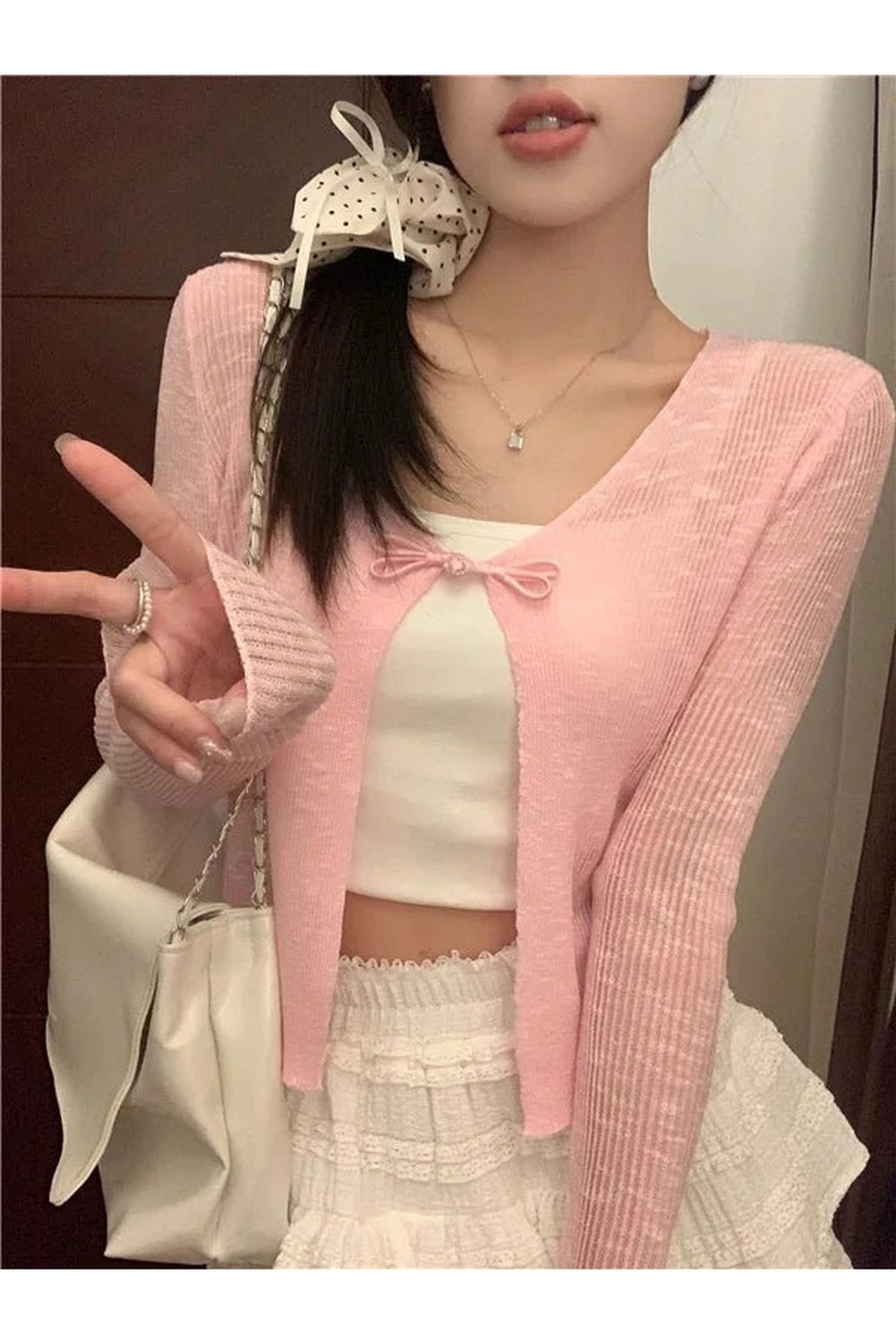 New Style Trends - Coquette Ice Silk Sun Protection Cardigan - Outfit Ideas