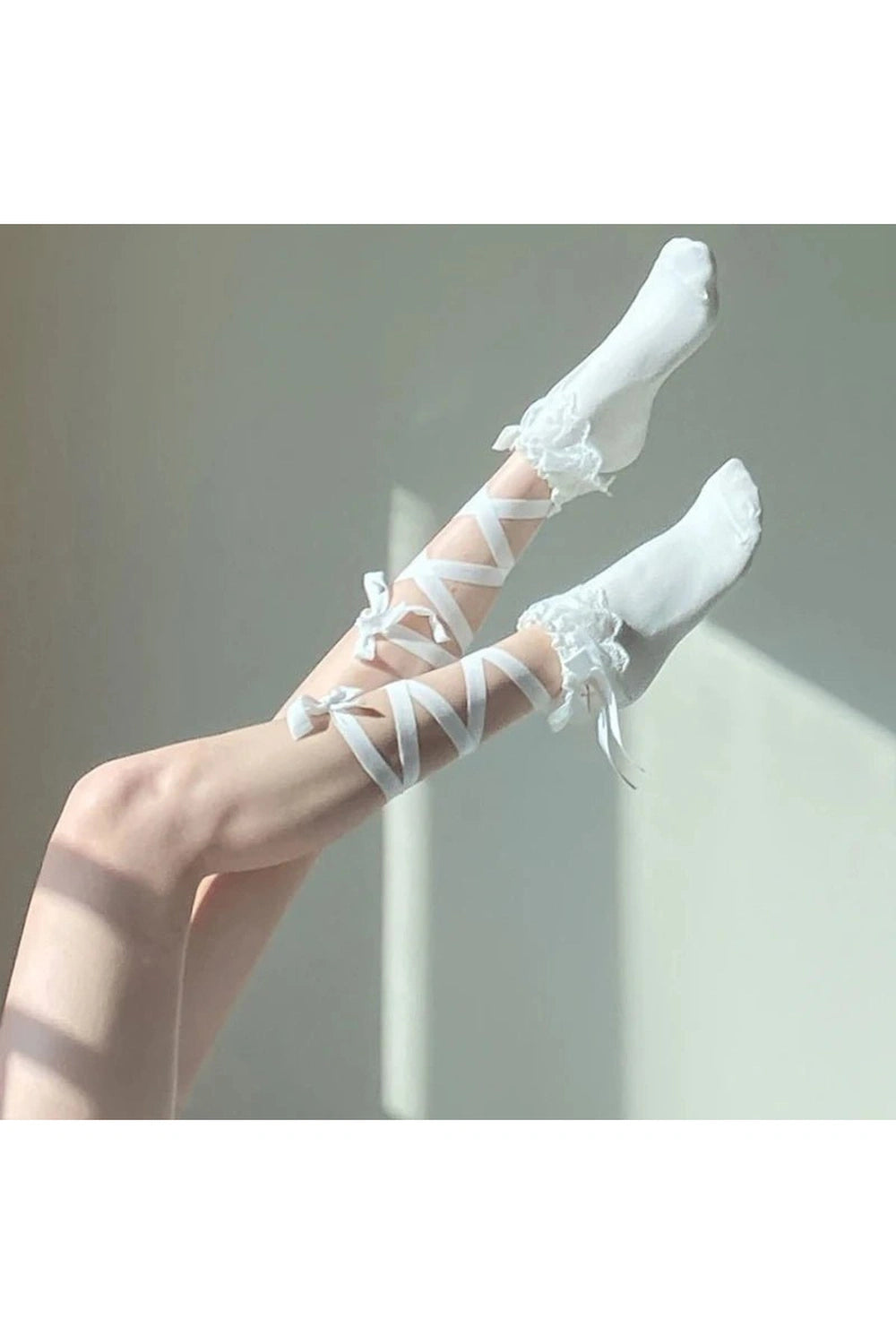 New Style Trends - Coquette Lace Cross Tie Socks - Outfit Ideas New Style Trends - Coquette Lace Cross Tie Socks - Outfit Ideas