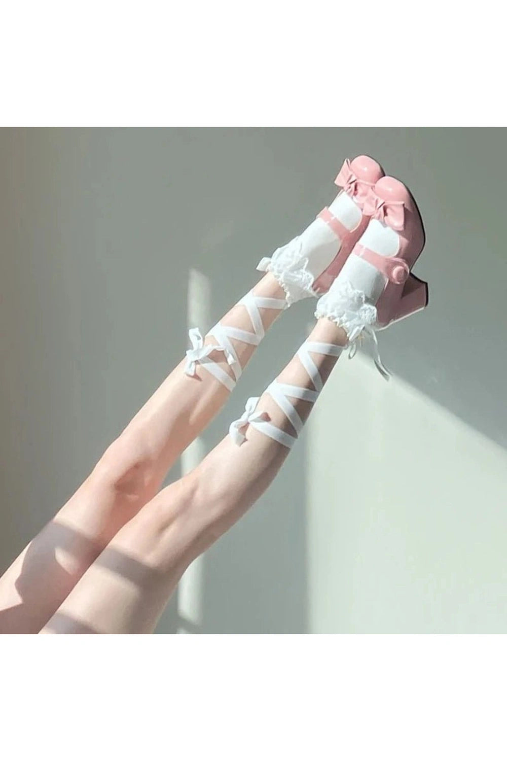 New Style Trends - Coquette Lace Cross Tie Socks - Outfit Ideas New Style Trends - Coquette Lace Cross Tie Socks - Outfit Ideas