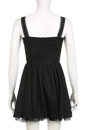 New Style Trends - Coquette Lace Panel A-line White Dress - Outfit Ideas