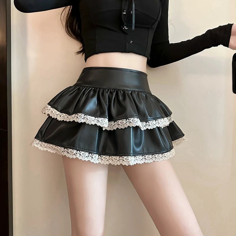 New Style Trends - Coquette Lace-Trimmed Tiered Mini Skirt - Outfit Ideas