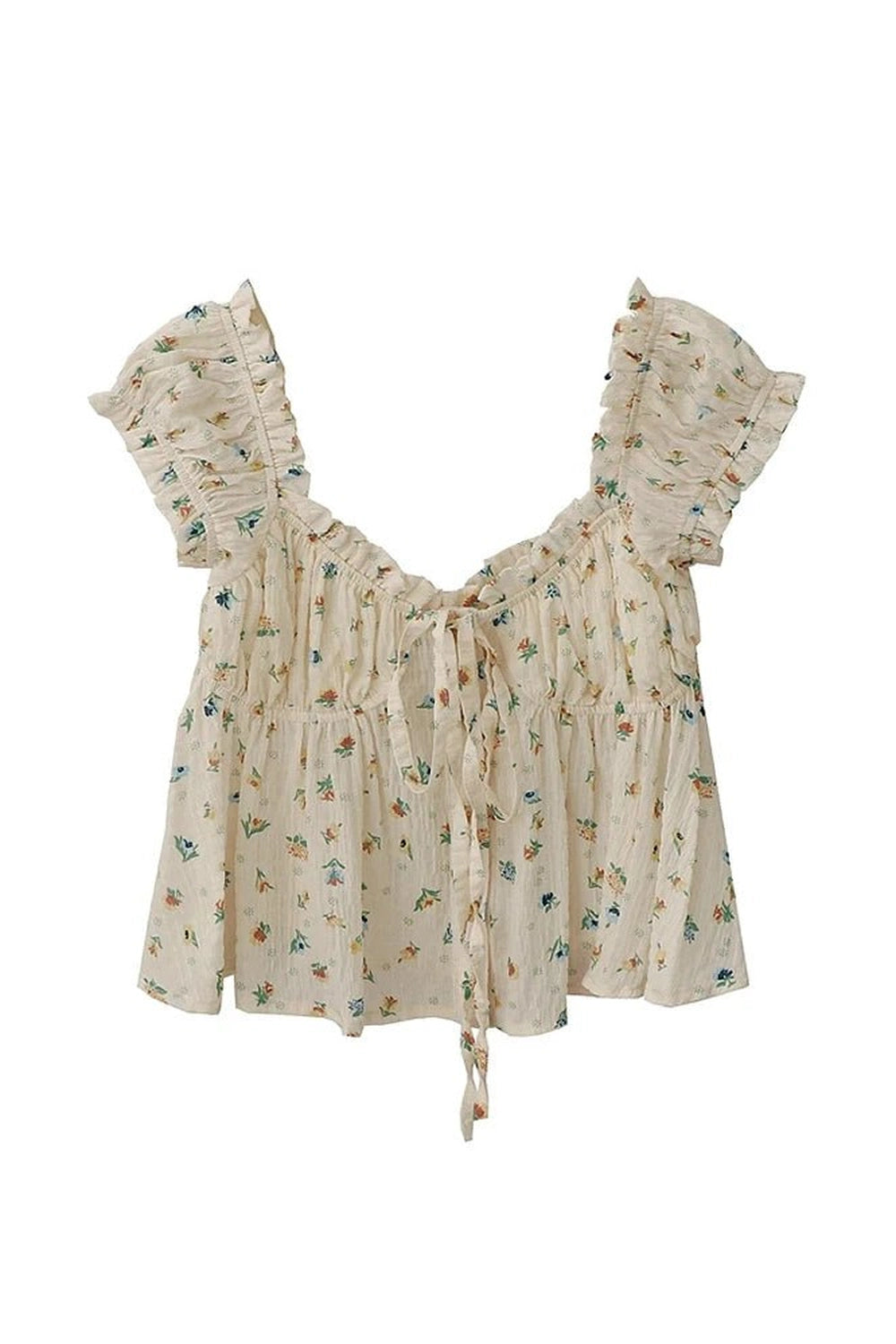 New Style Trends - Coquette Print Chiffon Blouse - Outfit Ideas