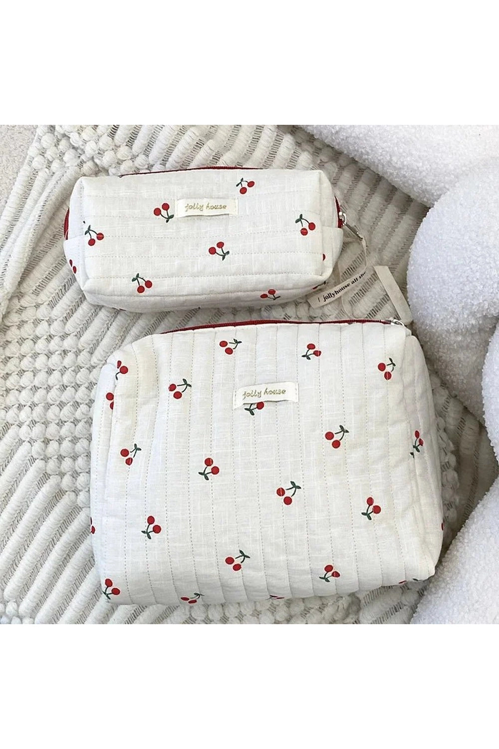 New Style Trends - Coquette Quilted Cherry Travel Bag - Outfit Ideas