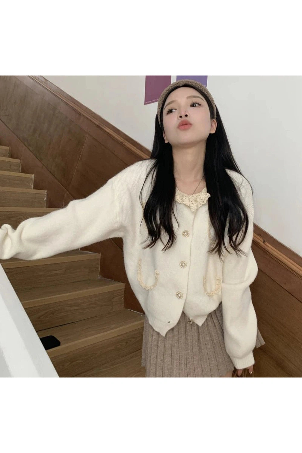 New Style Trends - Coquette Retro Charm Lace Cardigan - Outfit Ideas