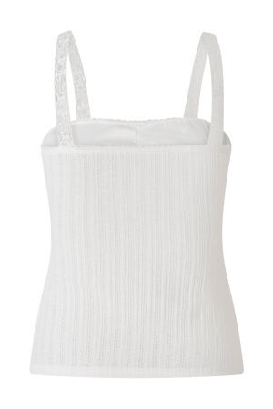 New Style Trends - Coquette Rosebud Lace Strap Top - Outfit Ideas