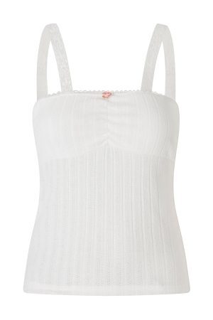 New Style Trends - Coquette Rosebud Lace Strap Top - Outfit Ideas