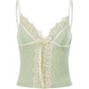 New Style Trends - Coquette Sage Blossom Ribbon Top - Outfit Ideas