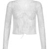 New Style Trends - Coquette See-Through Lace Floral Cardigan - Outfit Ideas