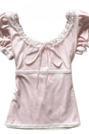 New Style Trends - Coquette Sugar Bow Soft Girl Top - Outfit Ideas