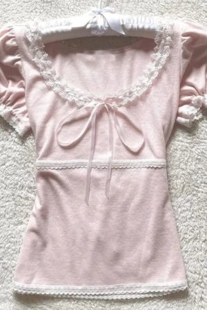 New Style Trends - Coquette Sugar Bow Soft Girl Top - Outfit Ideas