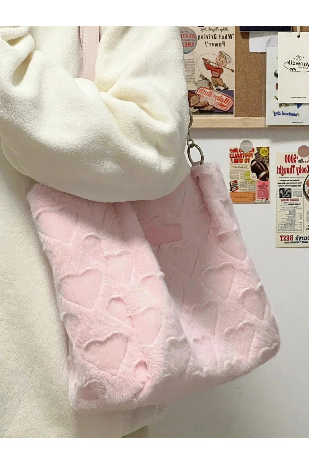 New Style Trends - Coquette Sweet Heart Furry Tote Bag - Outfit Ideas New Style Trends - Coquette Sweet Heart Furry Tote Bag - Outfit Ideas