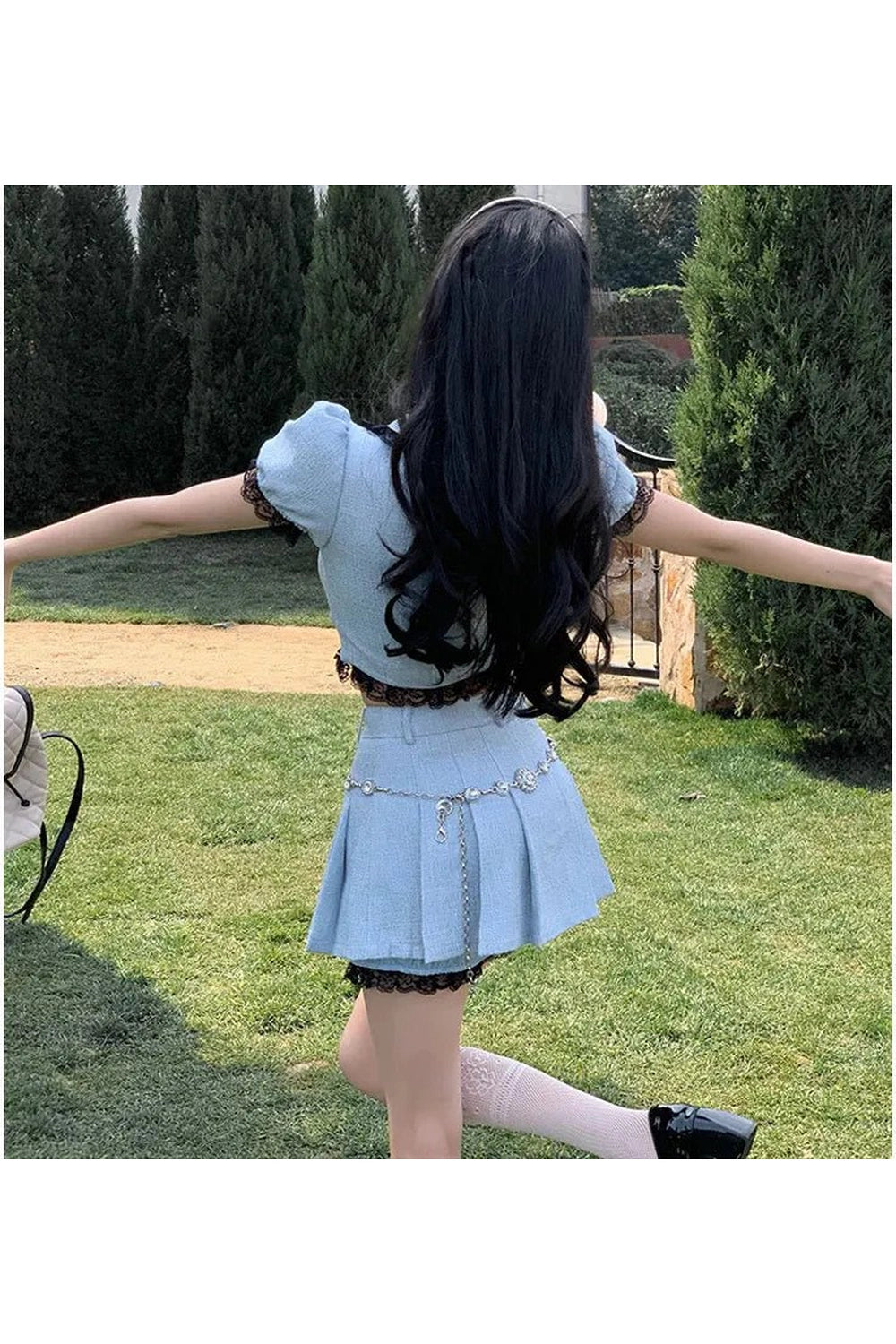 New Style Trends - Coquette Sweet Two Piece Mini Skirt - Outfit Ideas New Style Trends - Coquette Sweet Two Piece Mini Skirt - Outfit Ideas