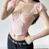 New Style Trends - Coquette Sweetheart Floral Corset Top - Outfit Ideas