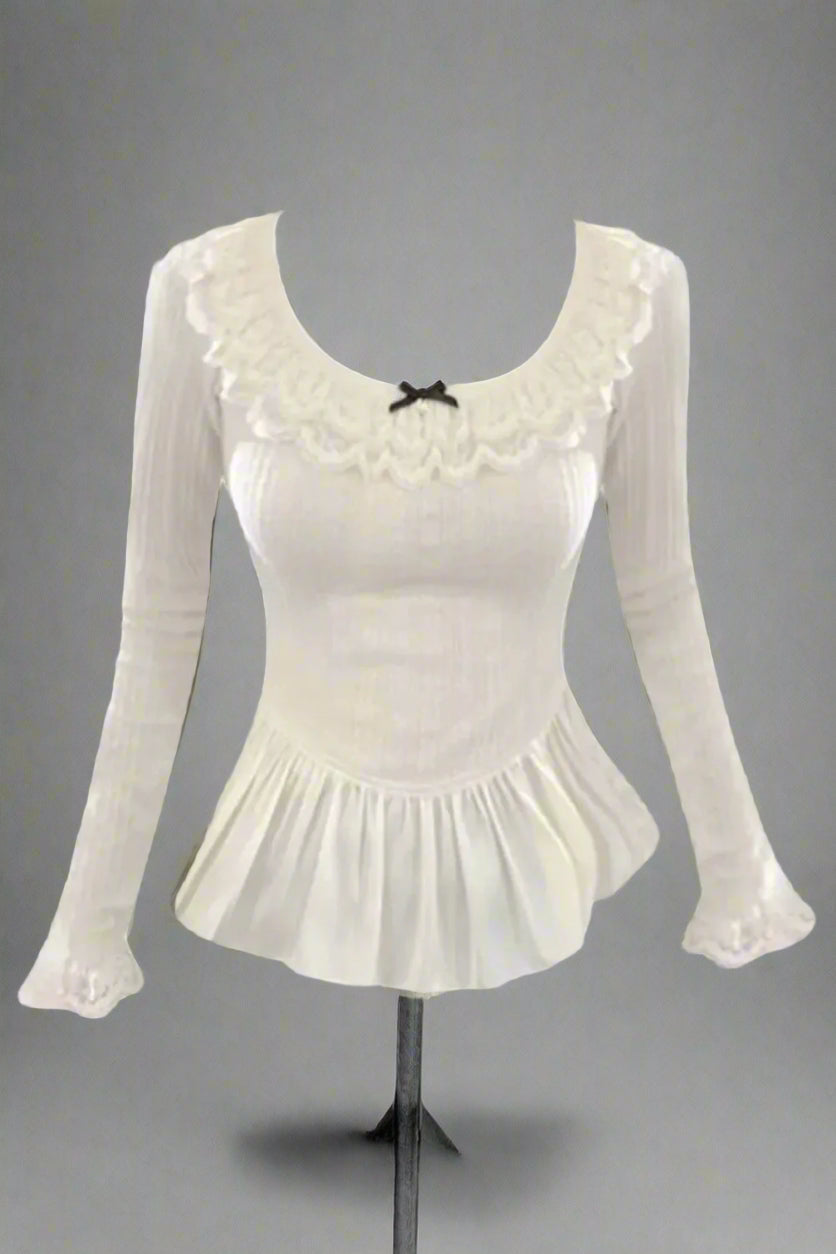 New Style Trends - Coquette Victorian Whispers Top - Outfit Ideas