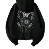 New Style Trends - Cosmic Bloom Butterfly Edgy Hoodie - Outfit Ideas