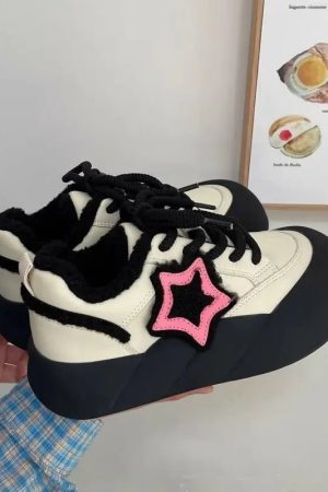 New Style Trends - Cosmic Charm Y2k Platform Sneakers - Outfit Ideas