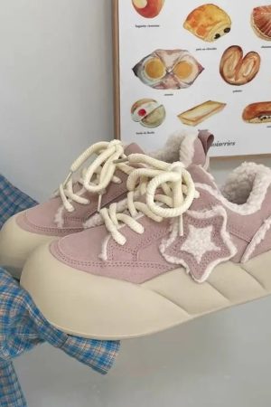 New Style Trends - Cosmic Charm Y2k Platform Sneakers - Outfit Ideas