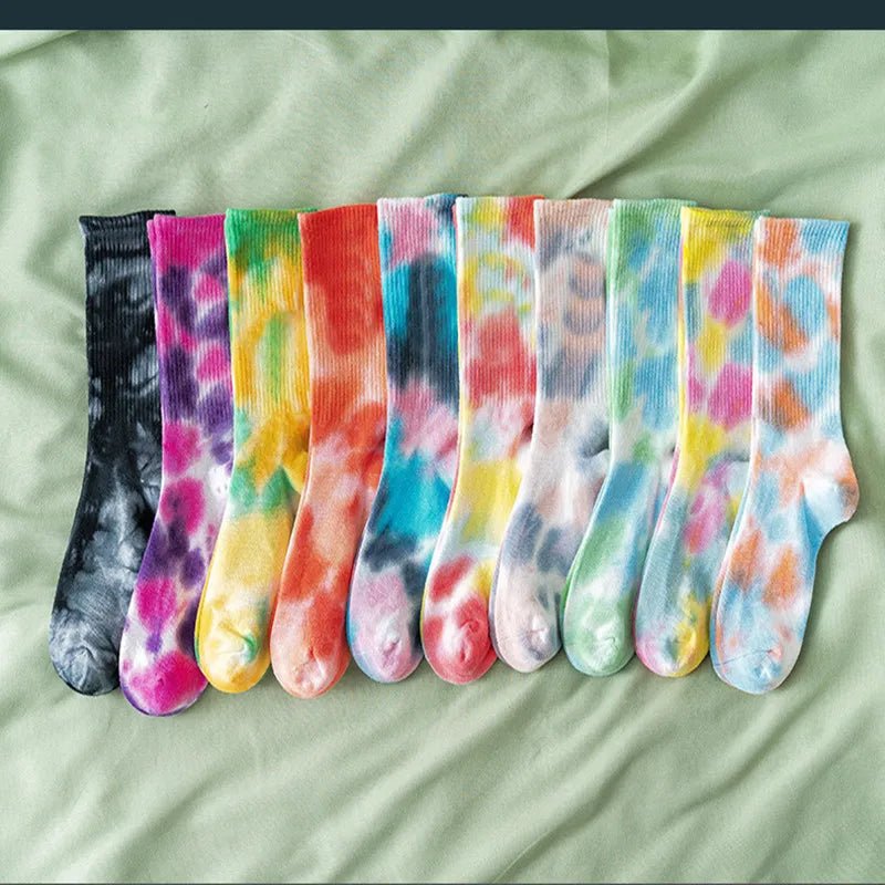 New Style Trends - Cosmic Swirl Aesthetic Tie-Dye Socks - Outfit Ideas New Style Trends - Cosmic Swirl Aesthetic Tie-Dye Socks - Outfit Ideas