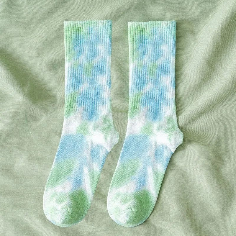 New Style Trends - Cosmic Swirl Aesthetic Tie-Dye Socks - Outfit Ideas New Style Trends - Cosmic Swirl Aesthetic Tie-Dye Socks - Outfit Ideas