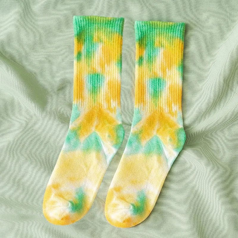 New Style Trends - Cosmic Swirl Aesthetic Tie-Dye Socks - Outfit Ideas New Style Trends - Cosmic Swirl Aesthetic Tie-Dye Socks - Outfit Ideas