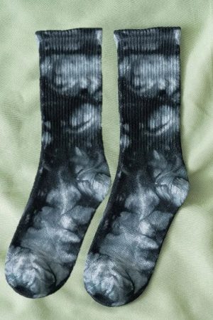 New Style Trends - Cosmic Swirl Aesthetic Tie-Dye Socks - Outfit Ideas