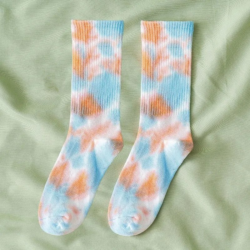 New Style Trends - Cosmic Swirl Aesthetic Tie-Dye Socks - Outfit Ideas New Style Trends - Cosmic Swirl Aesthetic Tie-Dye Socks - Outfit Ideas