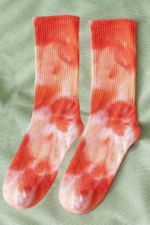 New Style Trends - Cosmic Swirl Aesthetic Tie-Dye Socks - Outfit Ideas