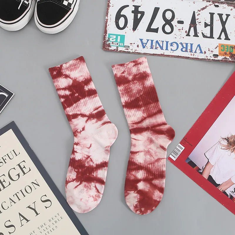 New Style Trends - Cosmic Swirl Aesthetic Tie-Dye Socks - Outfit Ideas New Style Trends - Cosmic Swirl Aesthetic Tie-Dye Socks - Outfit Ideas