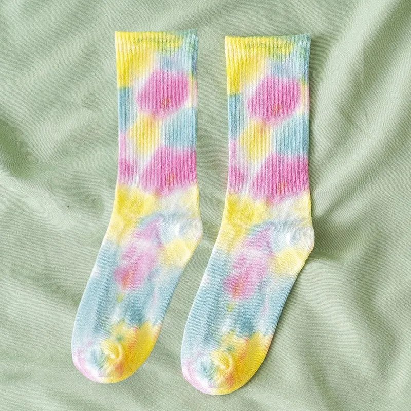 New Style Trends - Cosmic Swirl Aesthetic Tie-Dye Socks - Outfit Ideas New Style Trends - Cosmic Swirl Aesthetic Tie-Dye Socks - Outfit Ideas