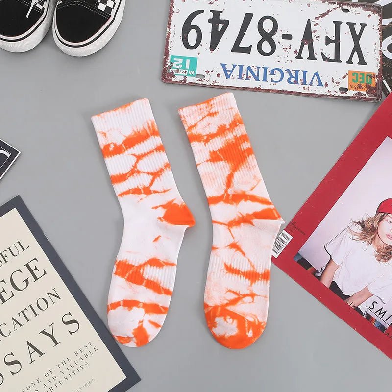 New Style Trends - Cosmic Swirl Aesthetic Tie-Dye Socks - Outfit Ideas New Style Trends - Cosmic Swirl Aesthetic Tie-Dye Socks - Outfit Ideas